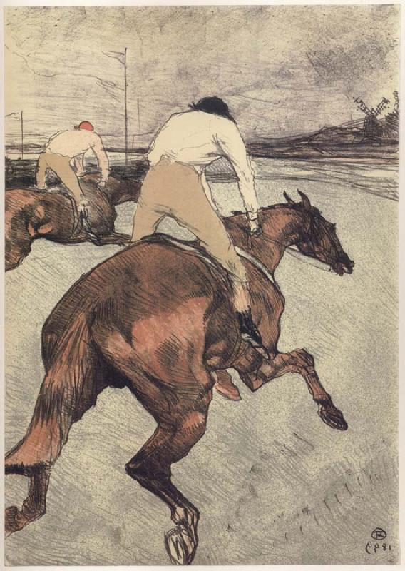 Henri  Toulouse-Lautrec The Jockey oil painting image